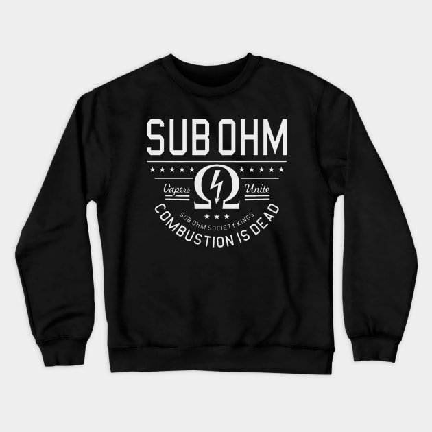 I Vape Therefore Ohm Crewneck Sweatshirt by geromeantuin22